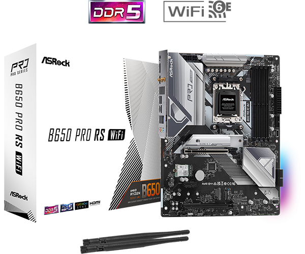 ASROCK B650 PRO RS AM5 ATX Motherboard