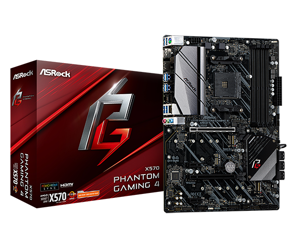 ASROCK X570 PHANTOM GAMING 4 ATX AMD Motherboard