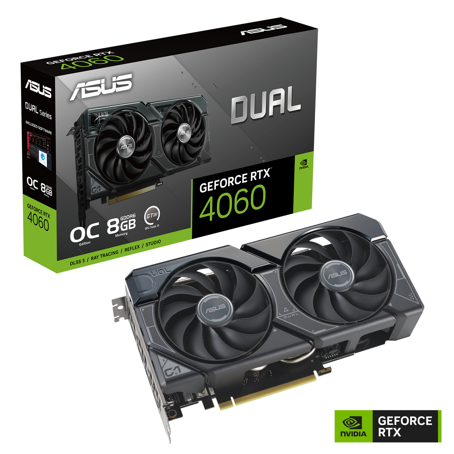 ASUS Dual GeForce RTX 4060 OC Edition 8GB GDDR6 Graphics Card