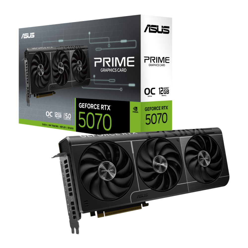 ASUS PRIME GeForce RTX™ 5070 12GB GDDR7 OC Edition Graphics Card