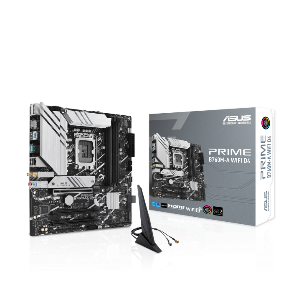 ASUS Prime B760M-A WIFI D4 Intel B760(13th and 12th Gen) LGA 1700 mATX DDR4 Motherboard