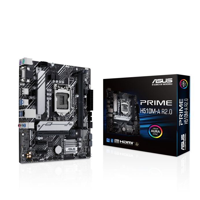 ASUS PRIME H510M-A R2.0 LGA 1200 Intel DDR4 Micro ATX Motherboard