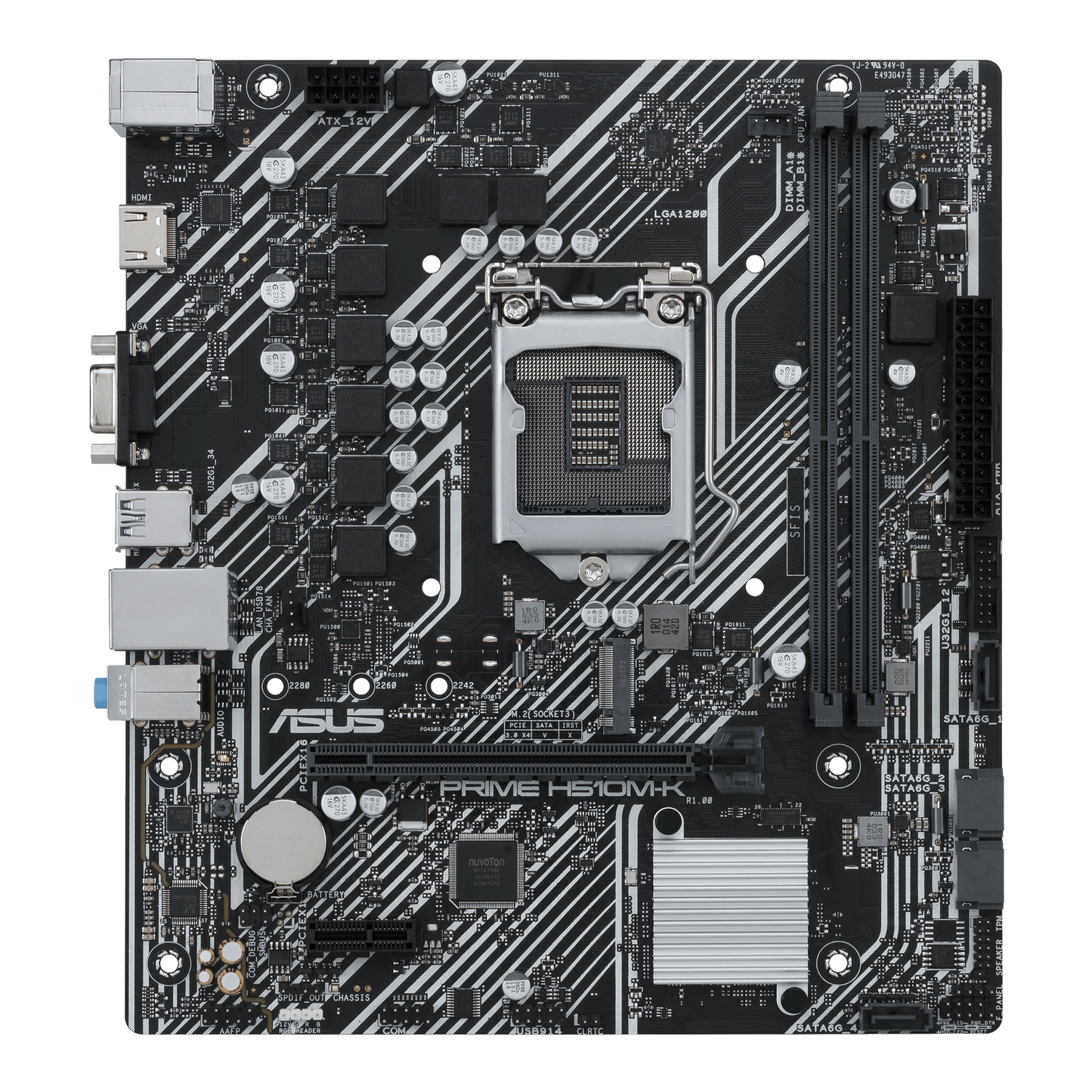 ASUS PRIME H510M-K R2.0 LGA 1200 Intel DDR4 Micro ATX Motherboard