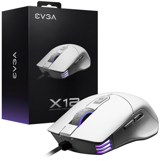 EVGA X12 Ambidextrous Wired Gaming Mouse