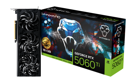 Gainward GeForce RTX™ 5060 Ti Python III 16GB GDDR7 Gaming Graphics Card
