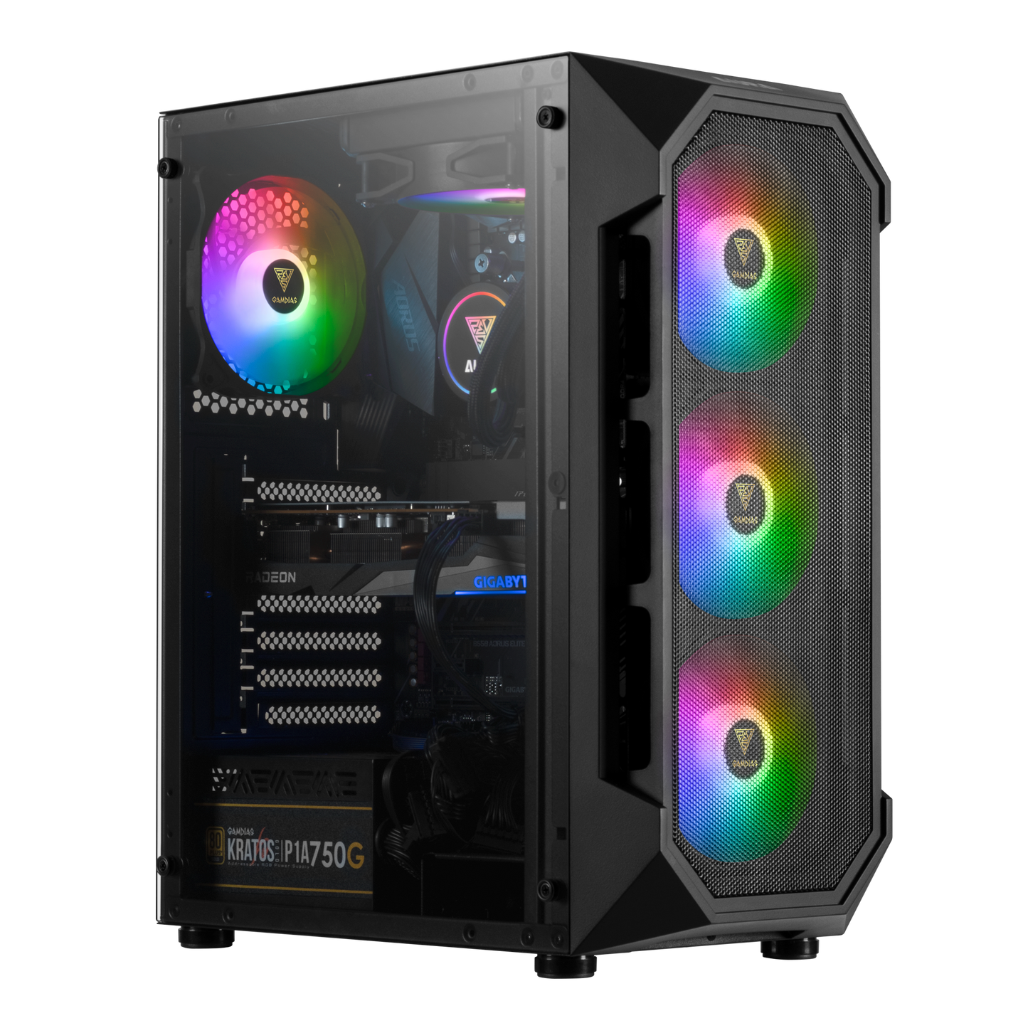 GAMDIAS AURA GC1 ELITE ARGB ATX Mid Tower Computer Case