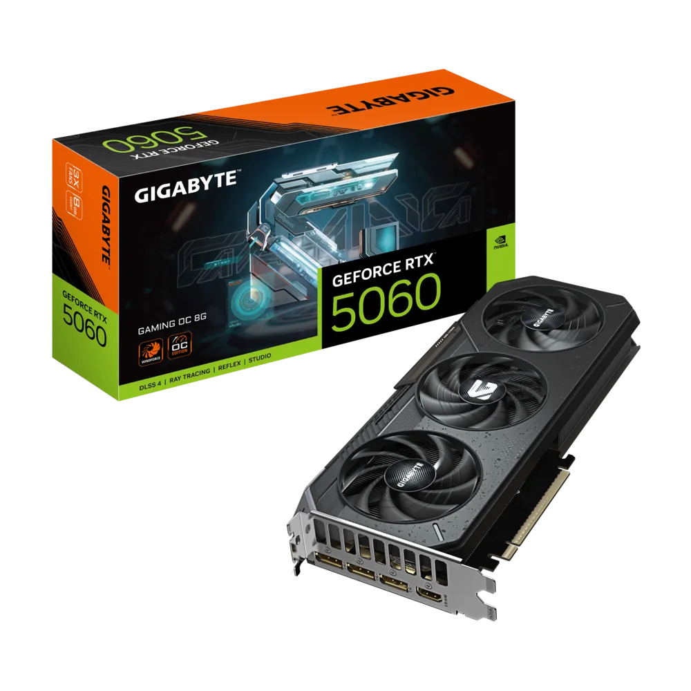 GIGABYTE Gaming OC GeForce RTX 5060 8GB GDDR7 Gaming Graphics Card