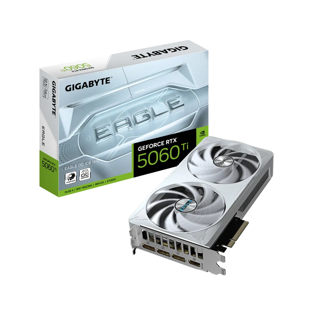 GIGABYTE Eagle OC ICE GeForce RTX 5060 Ti 16GB GDDR7 Gaming Graphics Card