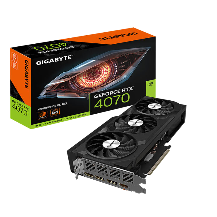 GIGABYTE GeForce RTX 4070 WINDFORCE OC 12G Graphics Card