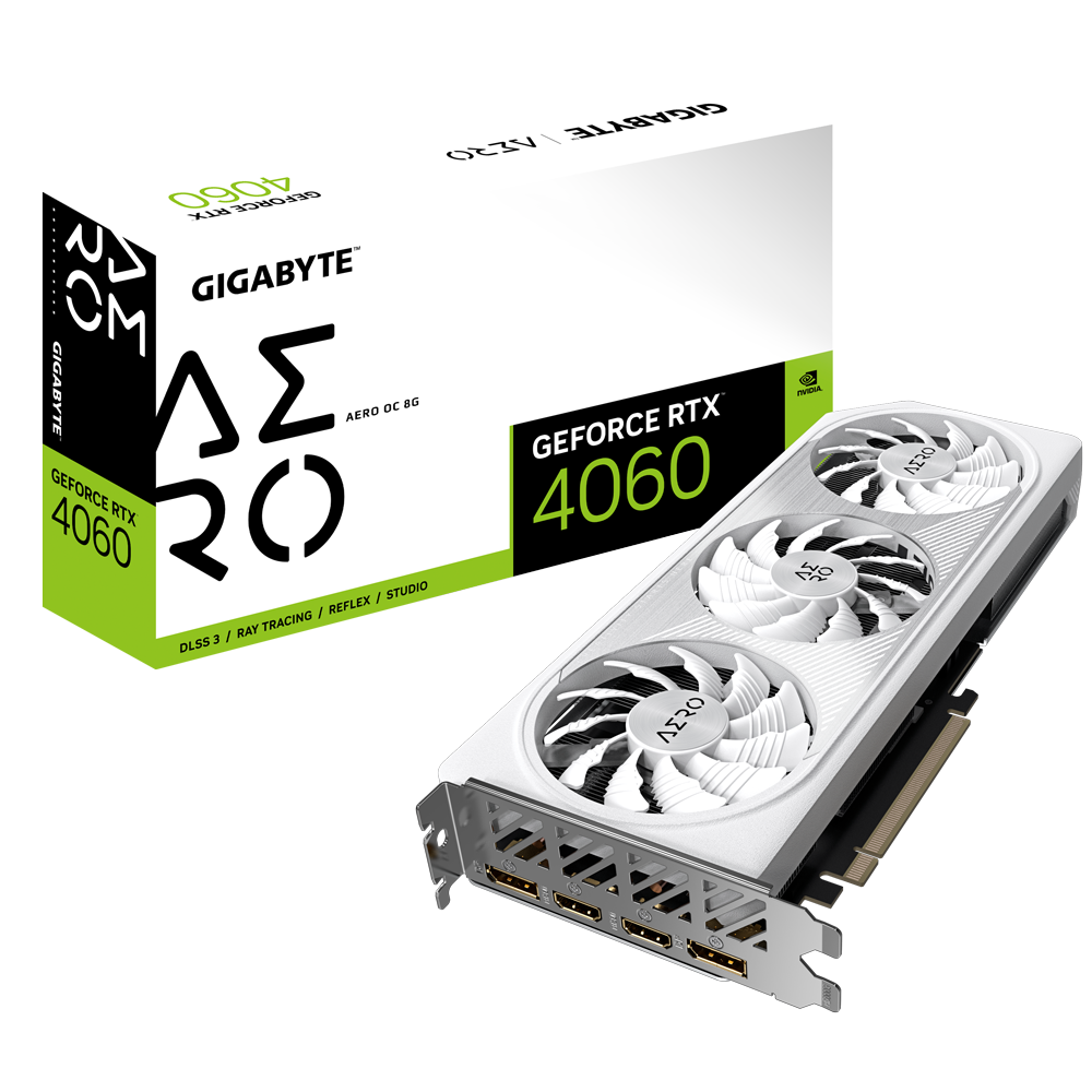 GIGABYTE GeForce RTX 4060 AERO OC 8G Graphics Card