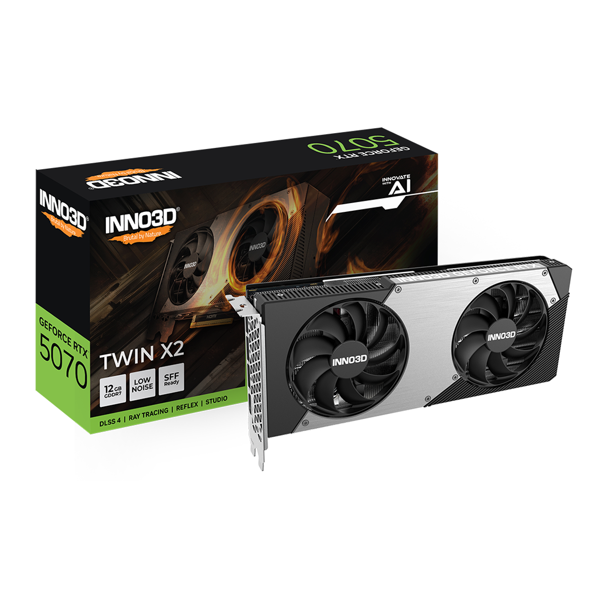 Inno3D GeForce RTX 5070 Twin X2 12GB GDDR7 Graphics Card