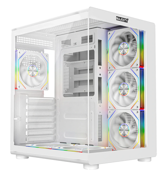 MAJESTY BARQ ARGB ATX Dual Chamber Computer Case