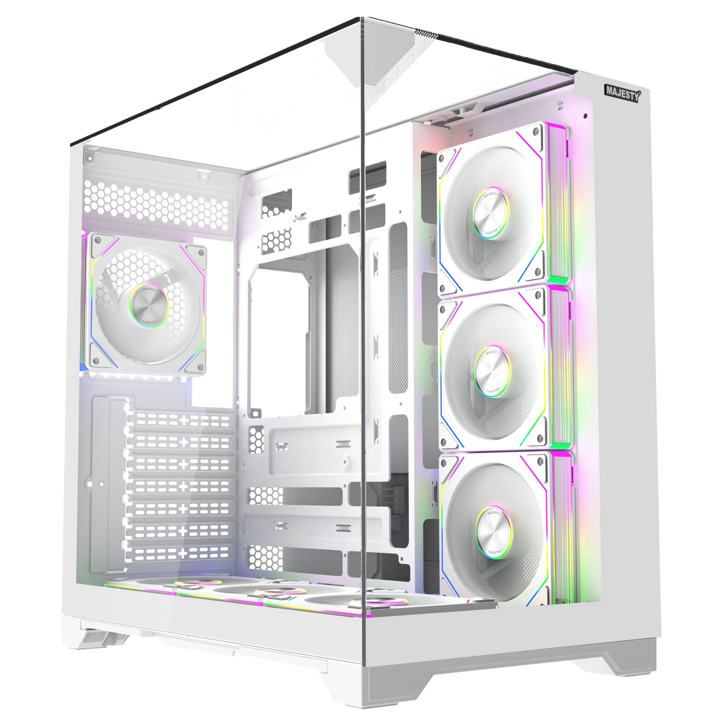 MAJESTY XSPACE ARGB ATX Dual Chamber Computer Case