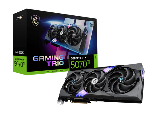 MSI GAMING TRIO GeForce RTX 5070 Ti 16GB GDDR7 Graphics Card