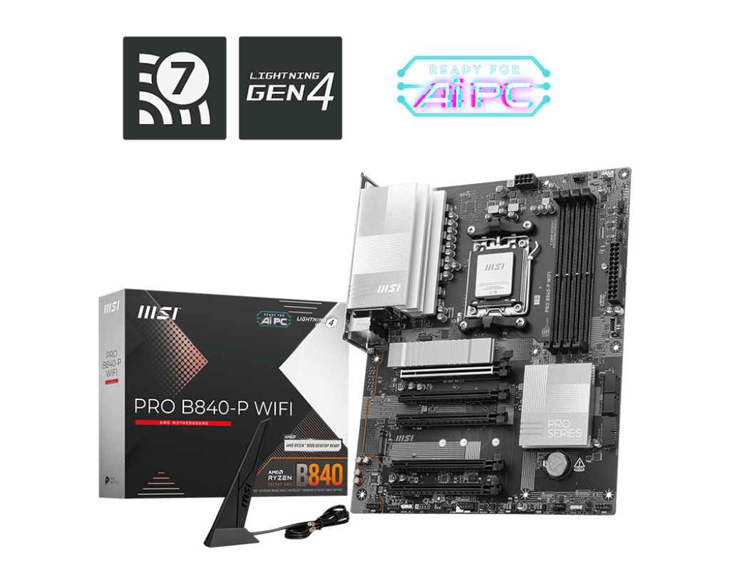 MSI PRO B840-P WIFI ATX AMD Motherboard