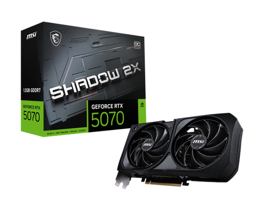 MSI SHADOW 2X GeForce RTX 5070 12GB GDDR7 Graphics Card