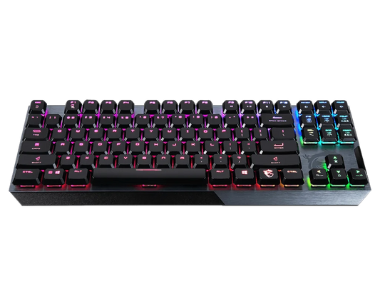 MSI VIGOR GK50 LOW PROFILE TKL LED Backlit Mechanical Gaming Keyboard