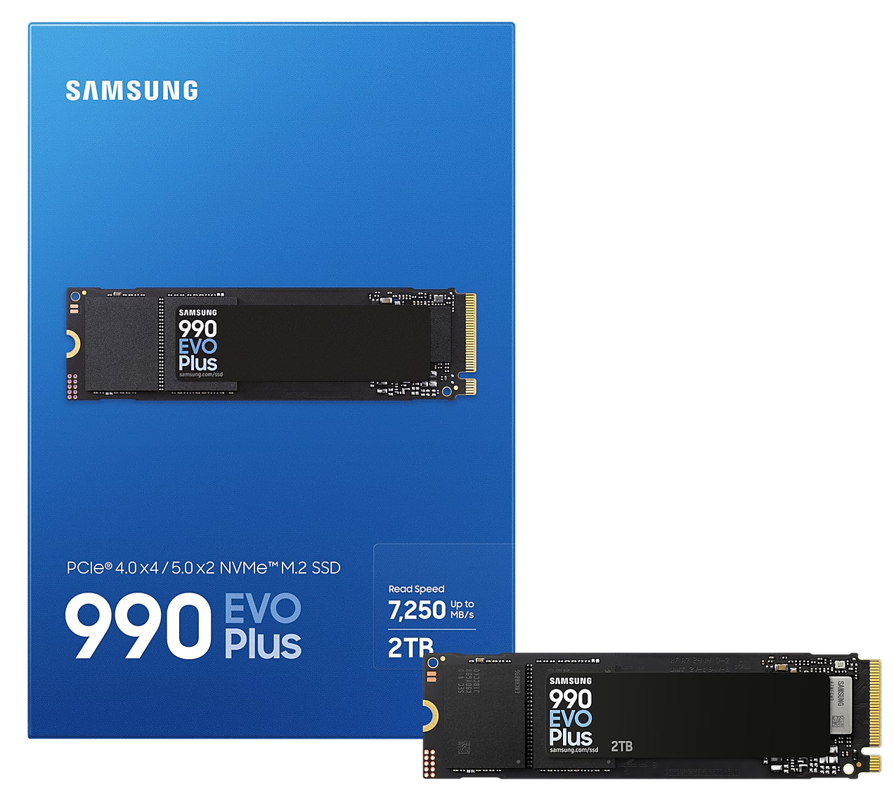 SAMSUNG 990 EVO PLUS 2TB PCIe 4.0 M.2 NVMe SSD