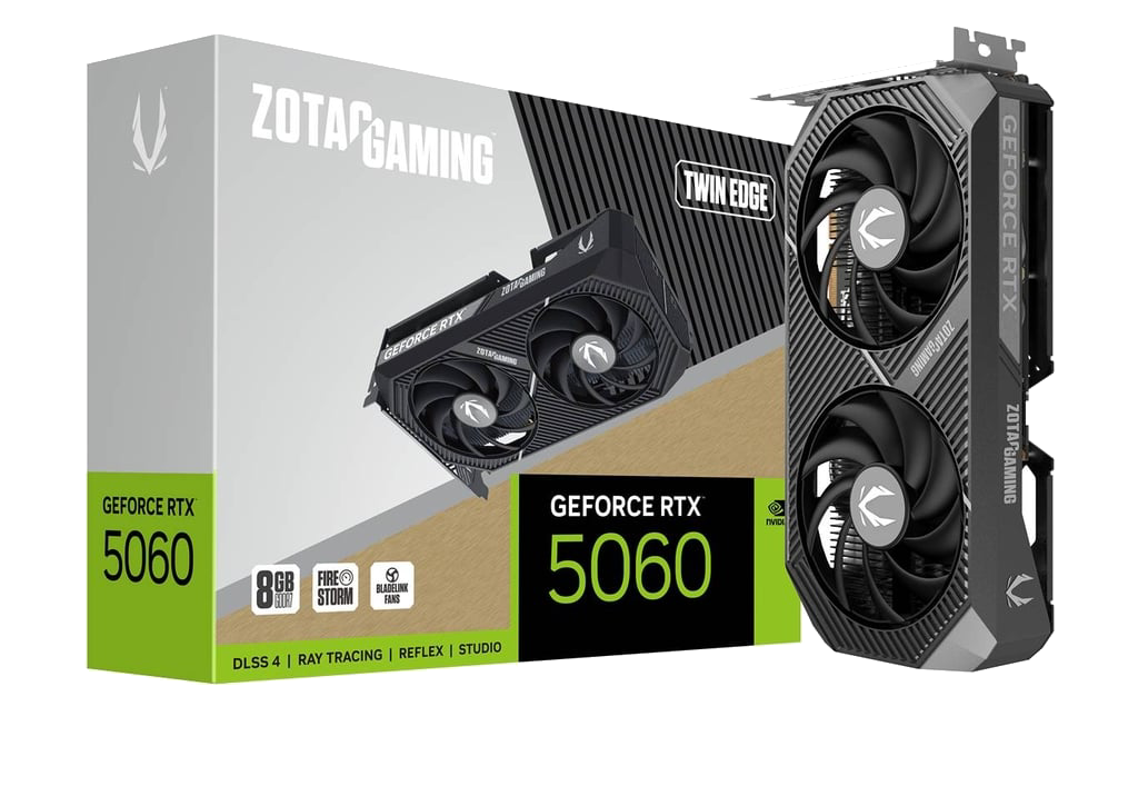 ZOTAC TWIN EDGE GeForce RTX 5060 8GB GDDR7 GPU
