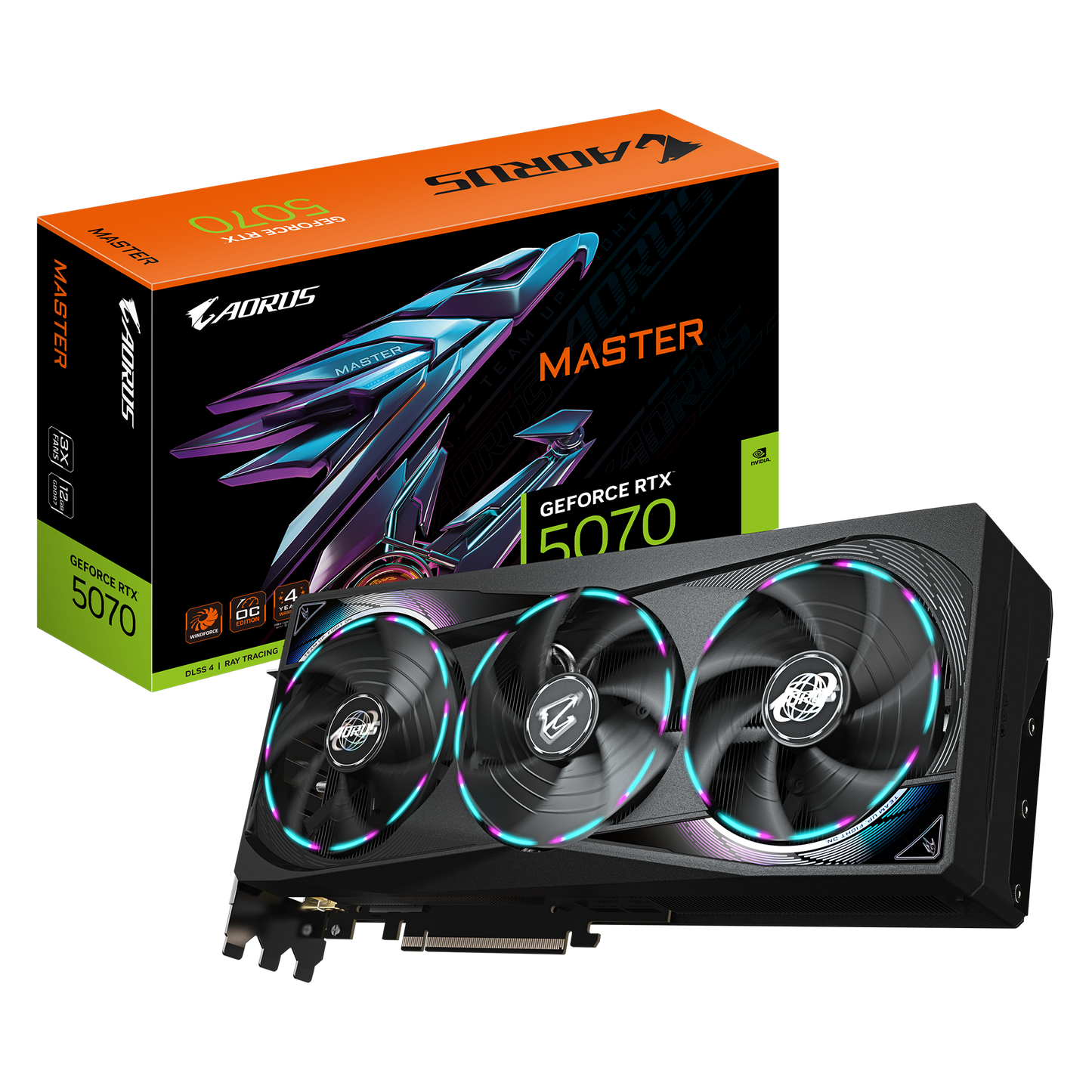 AORUS GeForce RTX™ 5070 MASTER 12GB GDDR7 Gaming Graphics Card