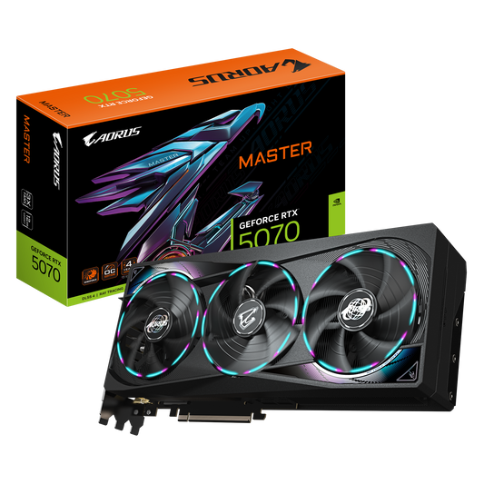 AORUS GeForce RTX™ 5070 MASTER 12GB GDDR7 Gaming Graphics Card