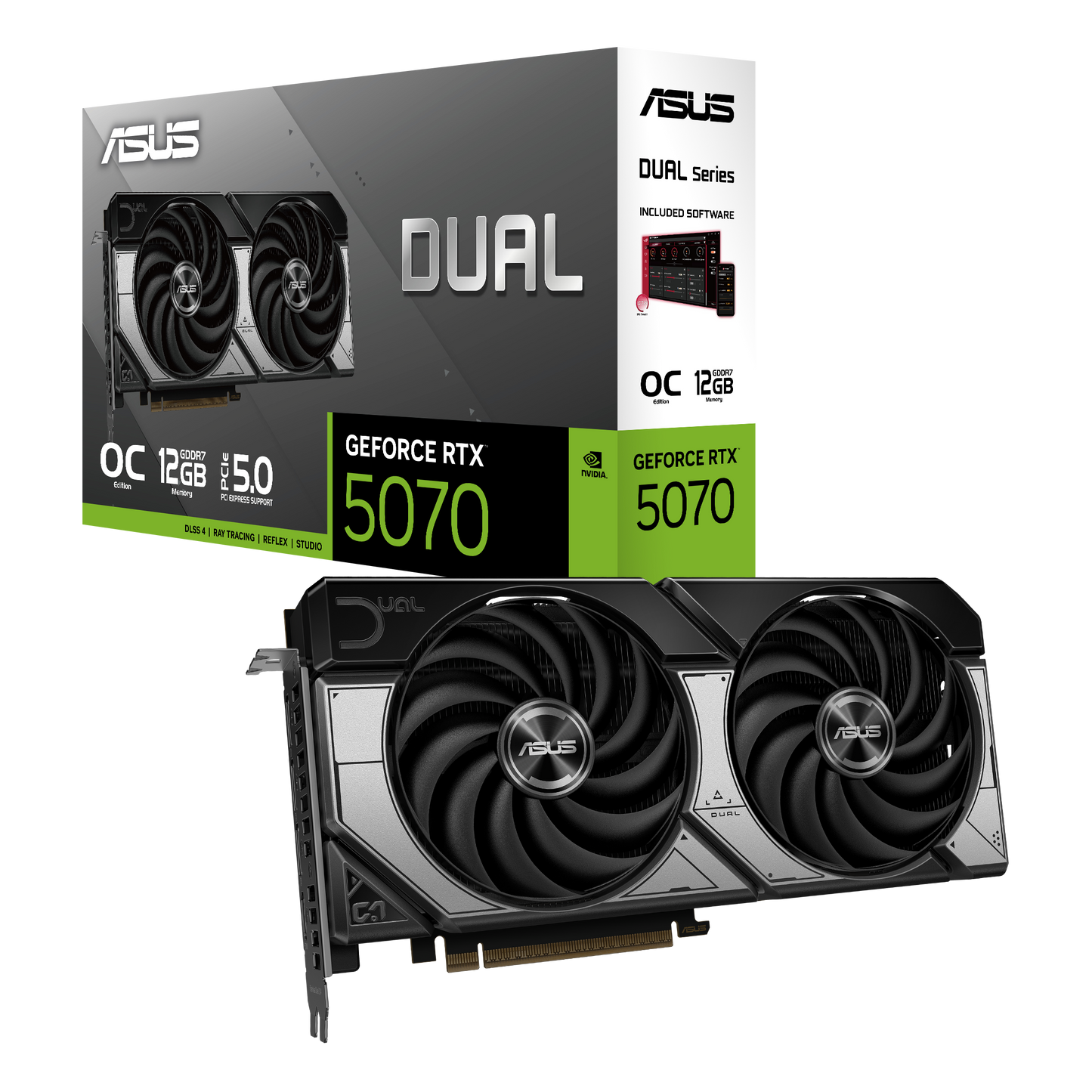 ASUS Dual GeForce RTX™ 5070 12GB GDDR7 OC Edition Graphics Card