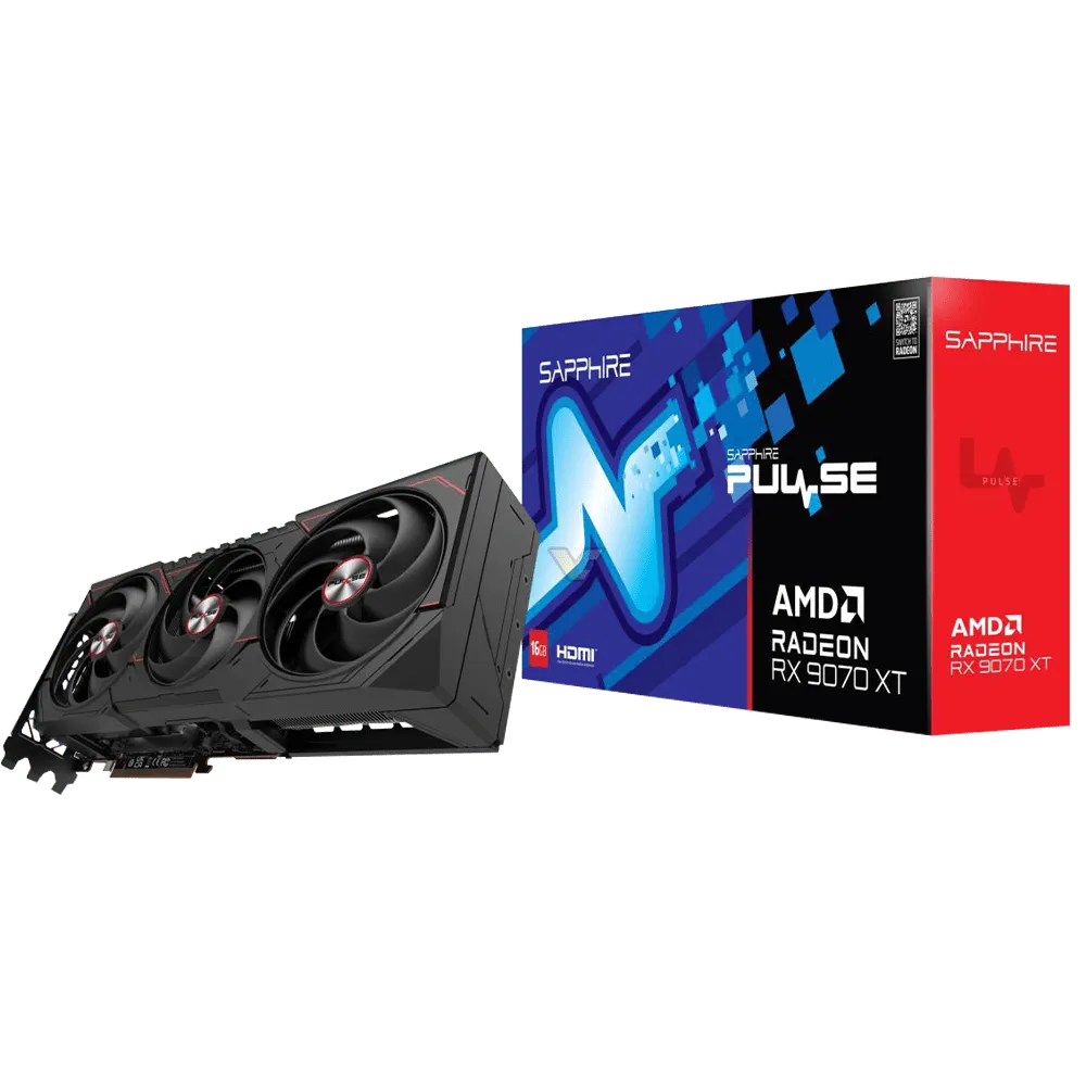 Sapphire Pulse AMD Radeon™ RX 9070 XT 16GB GDDR6 Gaming Graphics Card