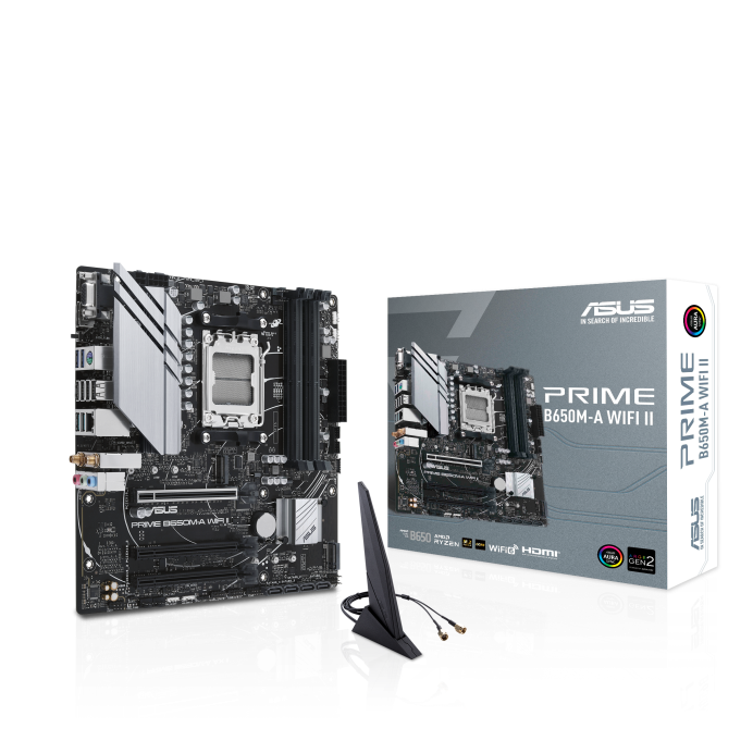 ASUS PRIME B650M-A WIFI II AM5 Micro-ATX Motherboard