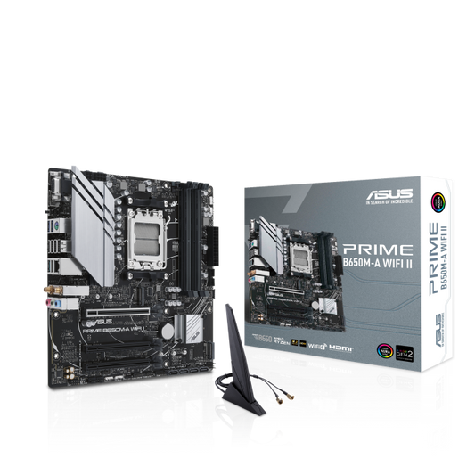 ASUS PRIME B650M-A WIFI II AM5 Micro-ATX Motherboard
