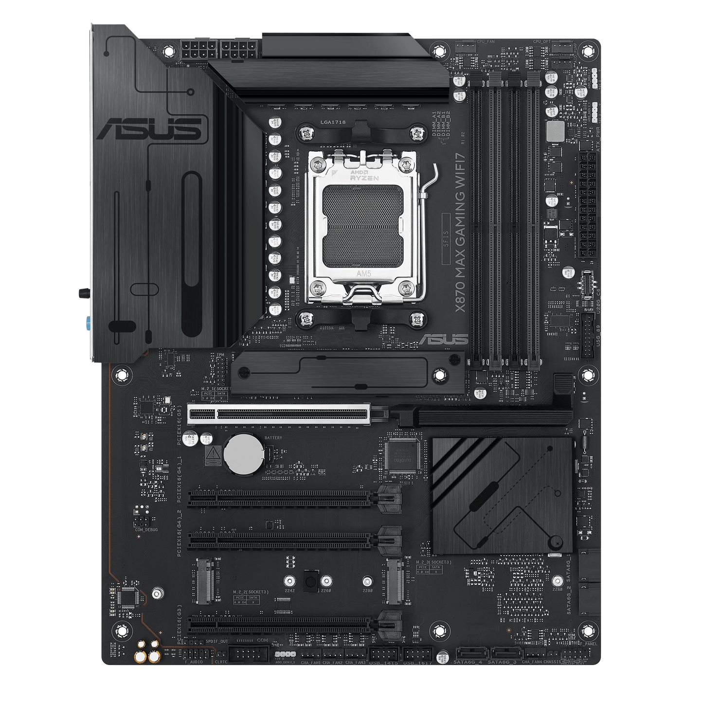 ASUS X870 MAX GAMING WIFI 7 AMD AM5 ATX DDR5 Motherboard