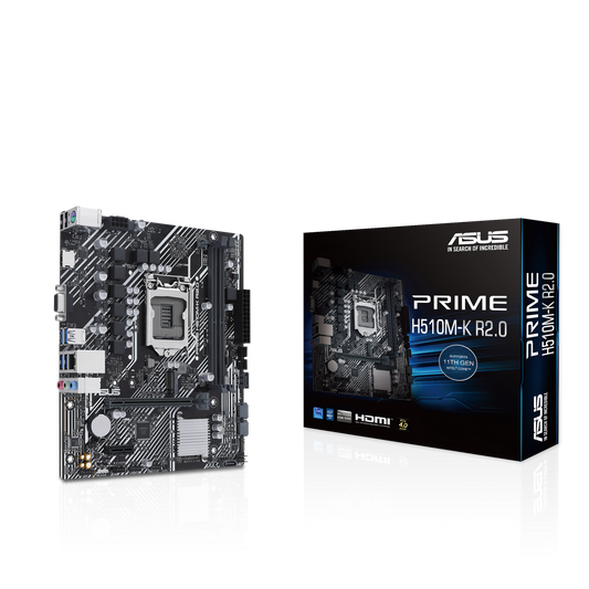 ASUS PRIME H510M-K R2.0 LGA 1200 Intel DDR4 Micro ATX Motherboard