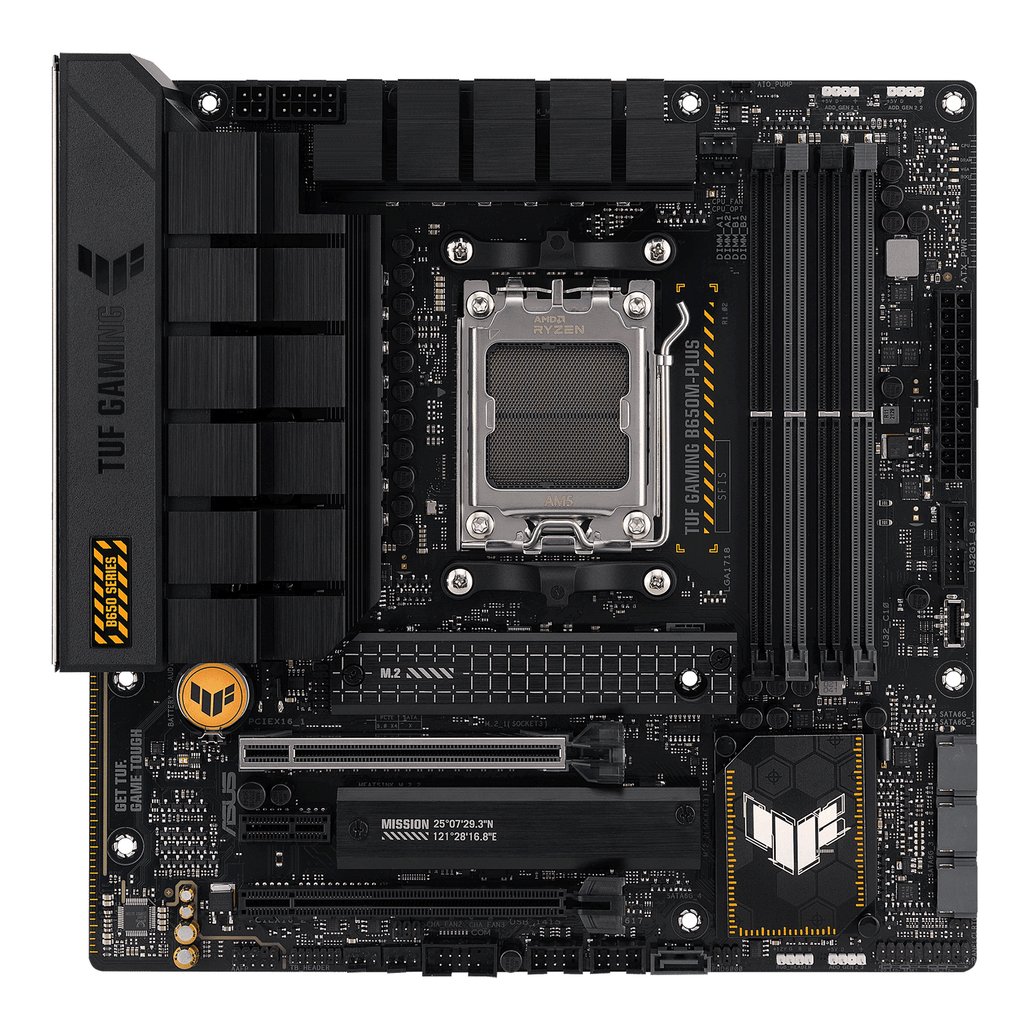 ASUS TUF GAMING B650M-PLUS Gaming AM5 Micro-ATX Motherboard