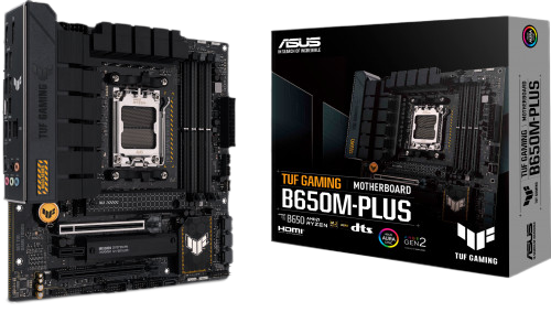 ASUS TUF GAMING B650M-PLUS Gaming AM5 Micro-ATX Motherboard