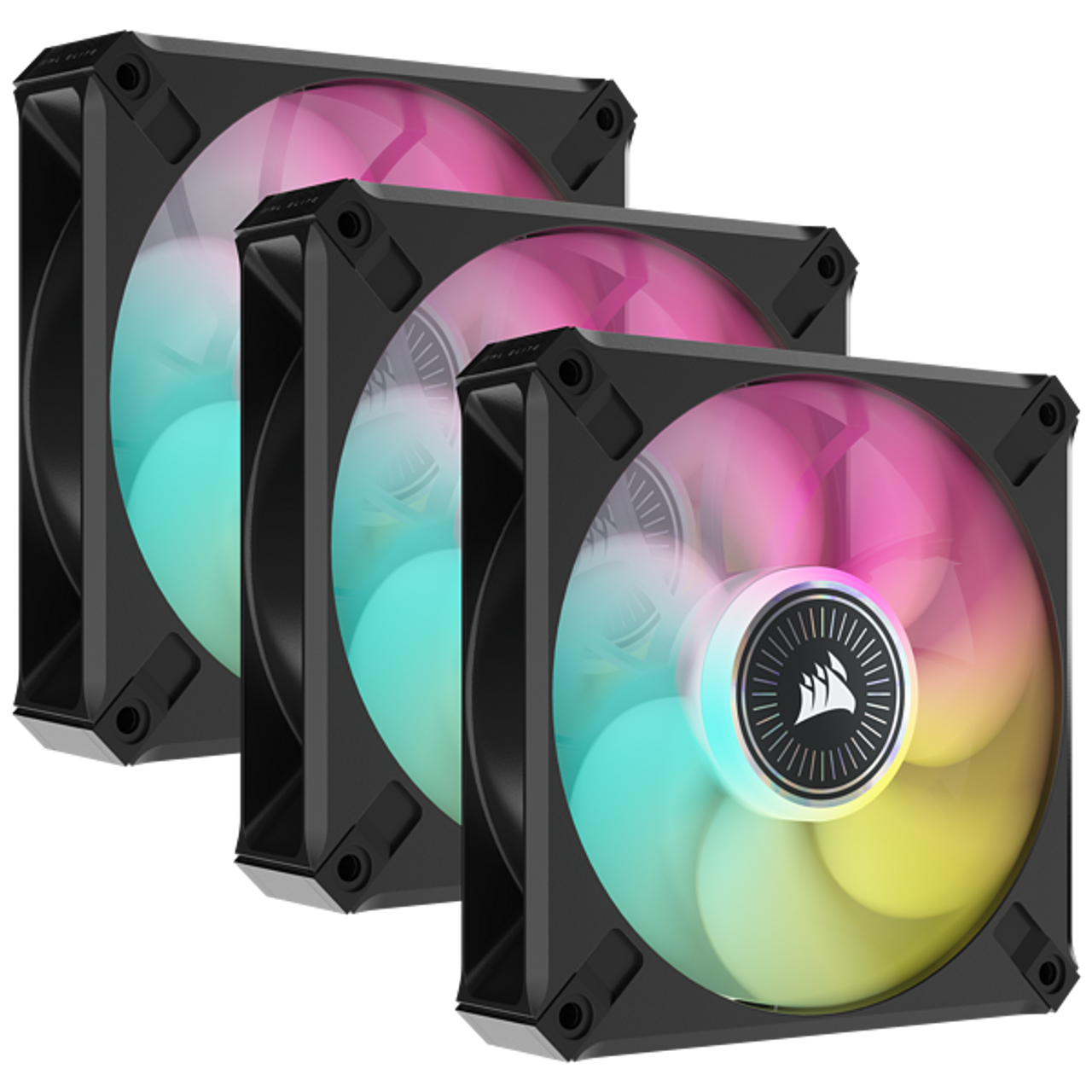 CORSAIR iCUE ML120 RGB ELITE Premium 120mm PWM Magnetic Levitation Fan (3 Pack)