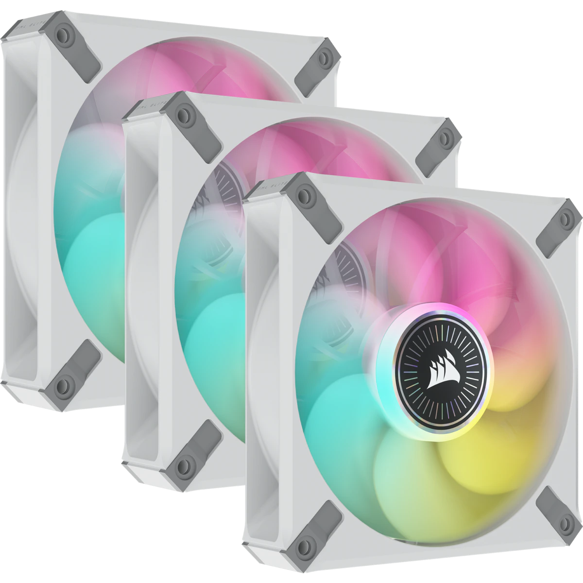 CORSAIR iCUE ML120 RGB ELITE Premium 120mm PWM Magnetic Levitation Fan (3 Pack)