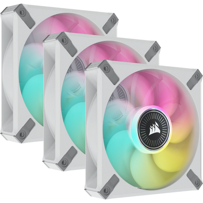 CORSAIR iCUE ML120 RGB ELITE Premium 120mm PWM Magnetic Levitation Fan (3 Pack)