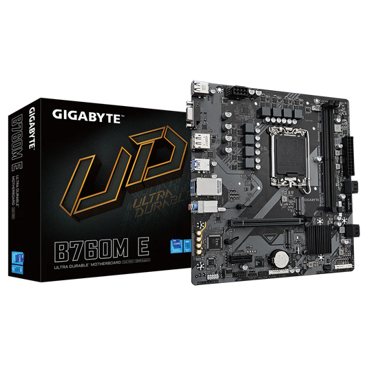 GIGABYTE ULTRA DURABLE B760M E Intel B760(13th and 12th Gen) LGA 1700 mATX Motherboard