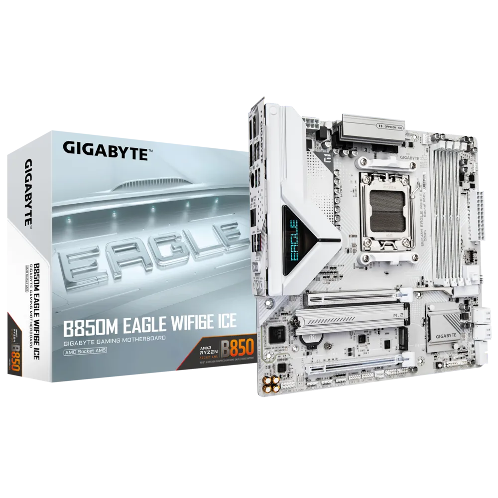 GIGABYTE B850M EAGLE WIFI6E ICE AMD AM5 ATX Motherboard