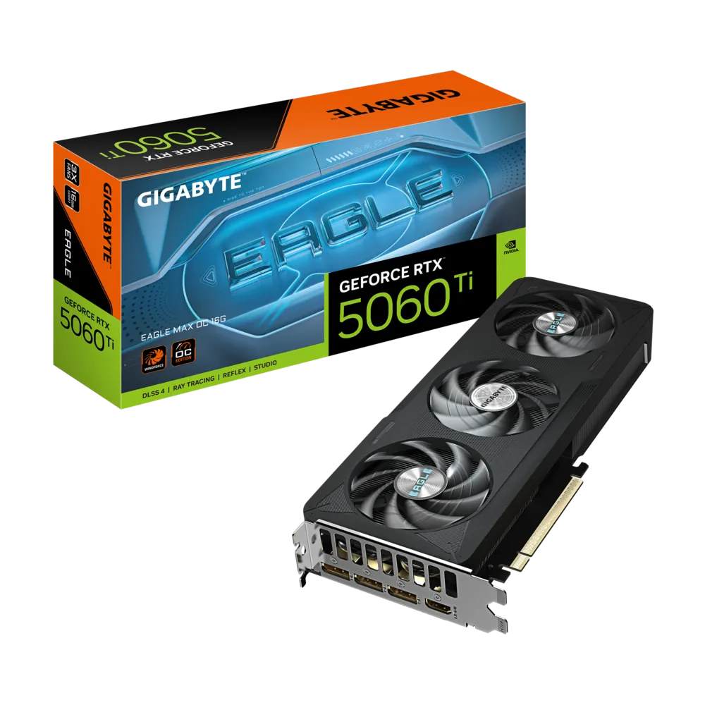 GIGABYTE EAGLE MAX OC GeForce RTX 5060 Ti 16GB GDDR7 Gaming Graphics Card
