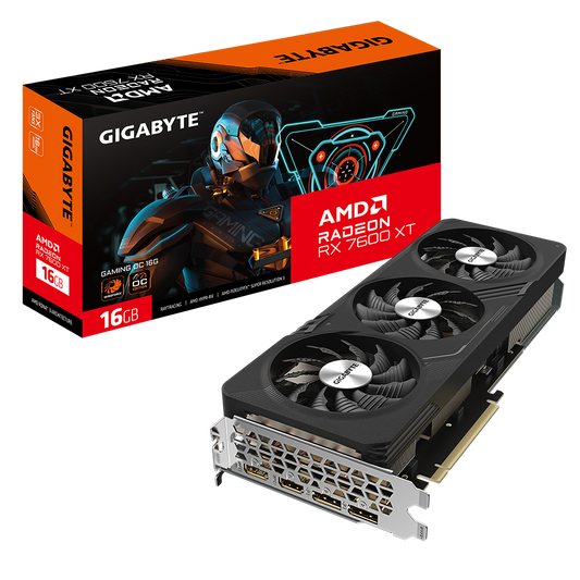 GIGABYTE Radeon RX 7600 XT Gaming OC 16GB GDDR6 Gaming Graphics Card