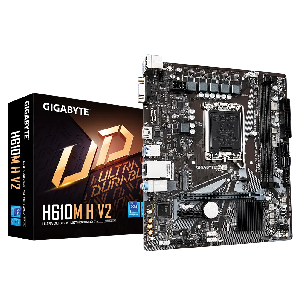 GIGABYTE ULTRA DURABLE H610M H V2 LGA1700 microATX Motherboard