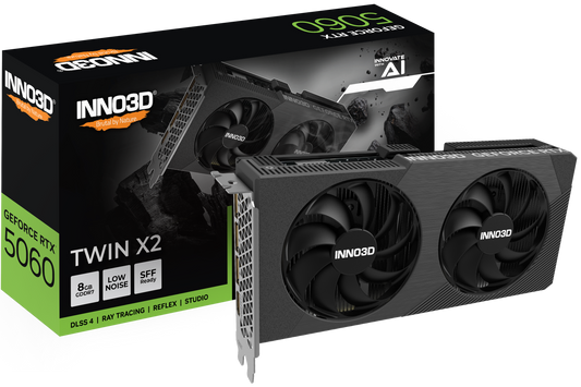 Inno3D GeForce RTX 5060 Twin X2 8GB GDDR7 Graphics Card
