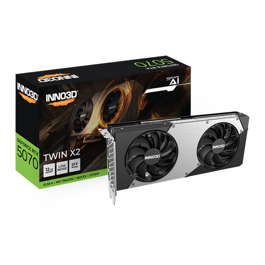 Inno3D GeForce RTX 5070 Twin X2 12GB GDDR7 Graphics Card