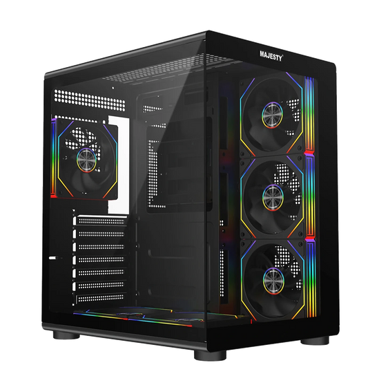 MAJESTY BARQ ARGB ATX Dual Chamber Computer Case