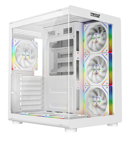 MAJESTY BARQ ARGB ATX Dual Chamber Computer Case