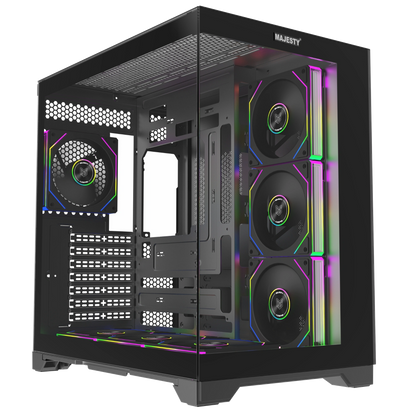 MAJESTY GALAXY ARGB ATX Dual Chamber Computer Case