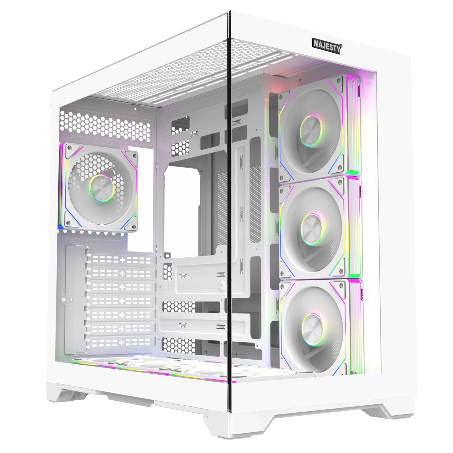 MAJESTY GALAXY ARGB ATX Dual Chamber Computer Case
