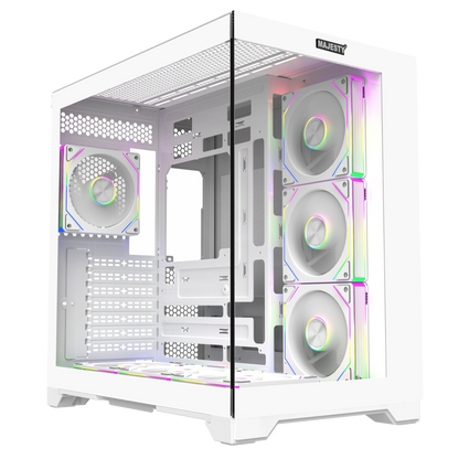 MAJESTY GALAXY ARGB ATX Dual Chamber Computer Case