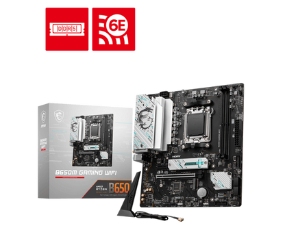 MSI B650M GAMING PLUS WIFI mATX AMD Motherboard