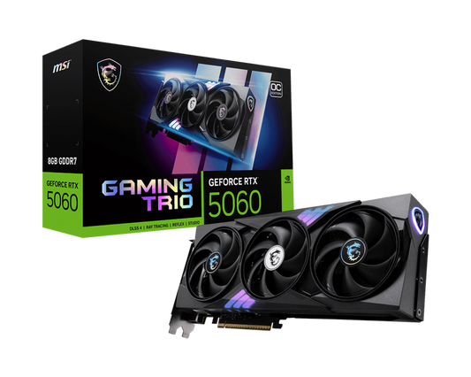 MSI GAMING TRIO GeForce RTX 5060 8GB GDDR7 Graphics Card